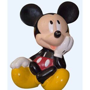 Vintage Disney Mickey Mouse Coin Bank By Applause Collectibles